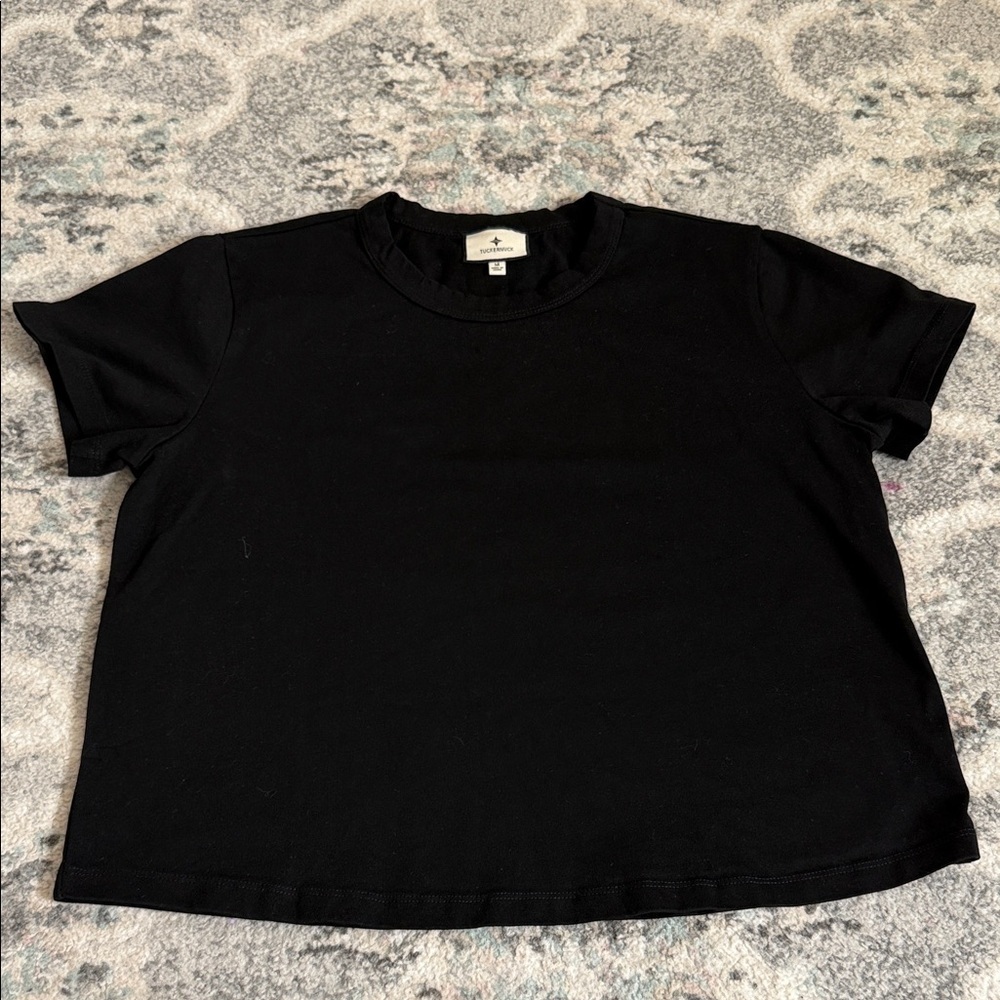 Tuckernuck Black Cotton Tee Minimalist